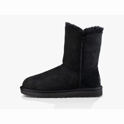 Botas UGG Bailey Button Bling Mulher Pretas | PT-SFWEN